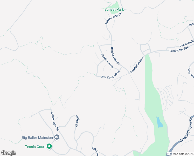 map of restaurants, bars, coffee shops, grocery stores, and more near 15055 Avenue Compadres in Chino Hills