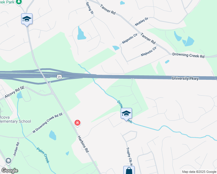 map of restaurants, bars, coffee shops, grocery stores, and more near 2477 Briar Valley Way in Dacula