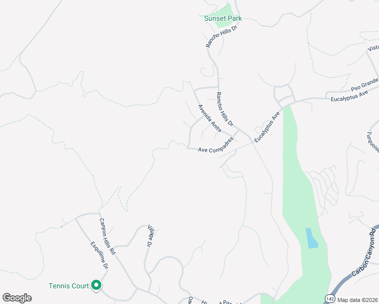 map of restaurants, bars, coffee shops, grocery stores, and more near 15055 Avenue Compadres in Chino Hills