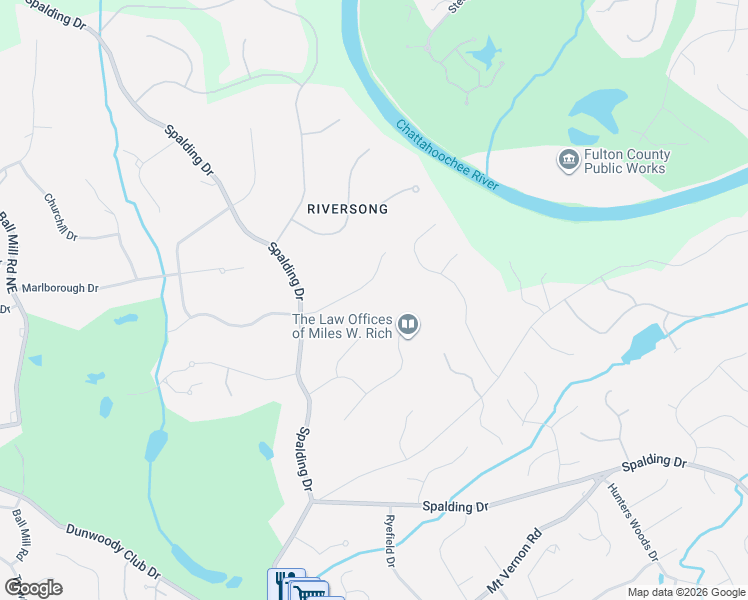 map of restaurants, bars, coffee shops, grocery stores, and more near 2025 Old Dominion Road in Atlanta