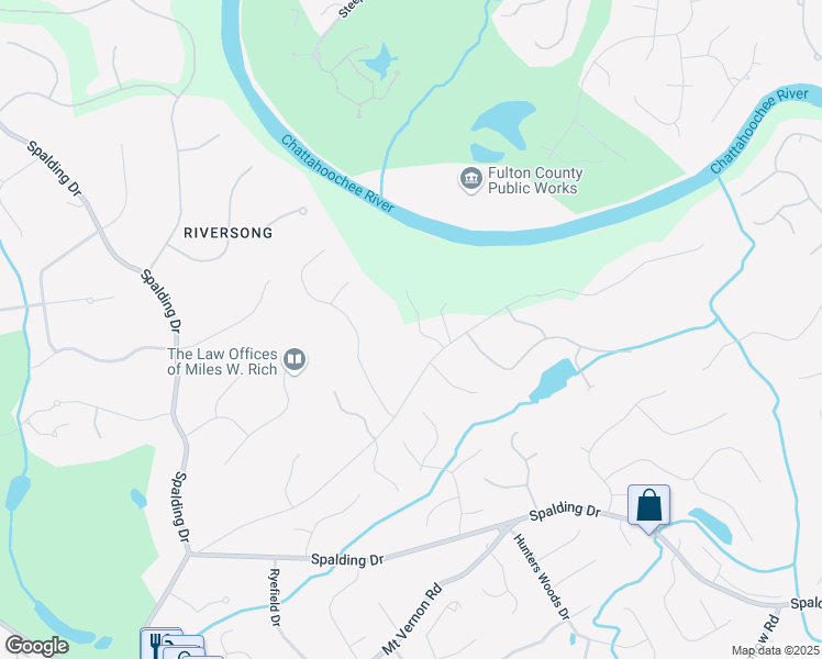 map of restaurants, bars, coffee shops, grocery stores, and more near 10 Sherington Place in Atlanta