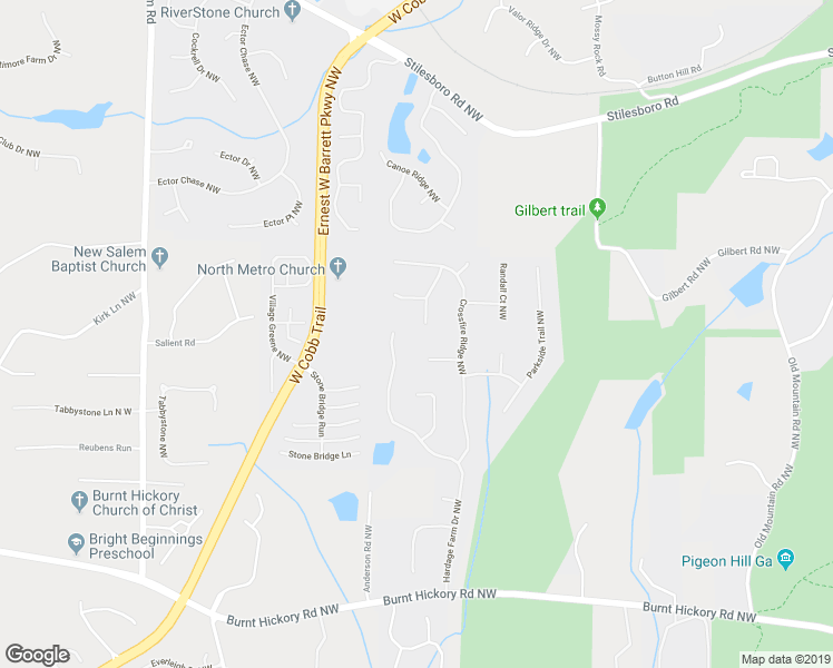 map of restaurants, bars, coffee shops, grocery stores, and more near 755 Sharpshooters Ridge in Marietta