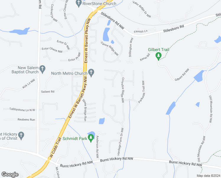 map of restaurants, bars, coffee shops, grocery stores, and more near 755 Sharpshooters Ridge in Marietta
