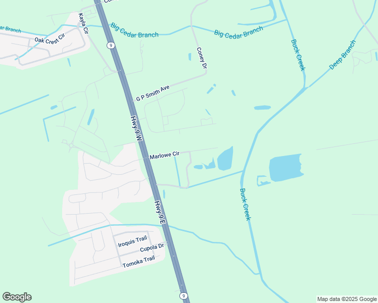 map of restaurants, bars, coffee shops, grocery stores, and more near 307 Marlowe Circle in Longs