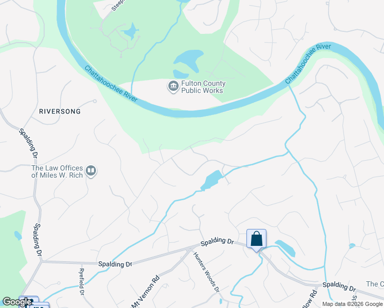 map of restaurants, bars, coffee shops, grocery stores, and more near 3814 Teesdale Court in Atlanta
