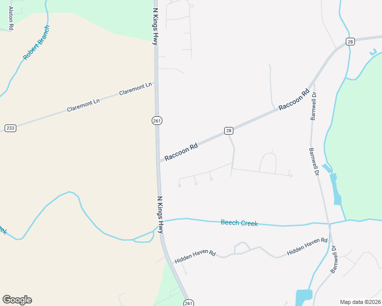 map of restaurants, bars, coffee shops, grocery stores, and more near 1101-1289 Raccoon Road in Sumter