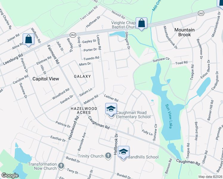 map of restaurants, bars, coffee shops, grocery stores, and more near 7326 Leitner Road in Columbia