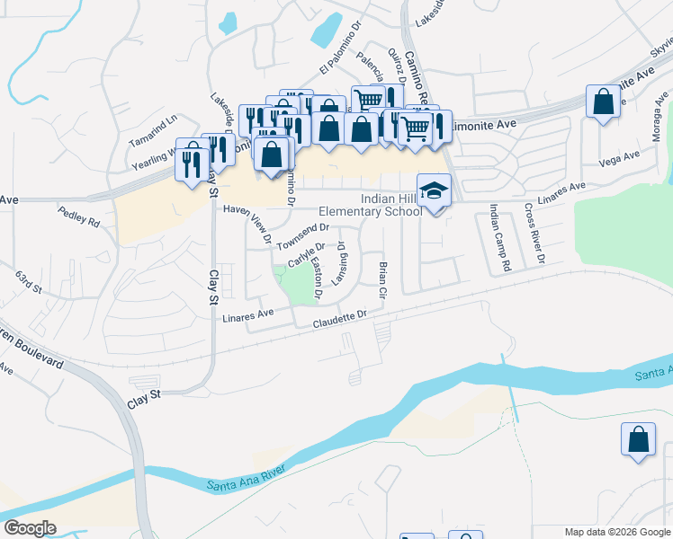 map of restaurants, bars, coffee shops, grocery stores, and more near in 