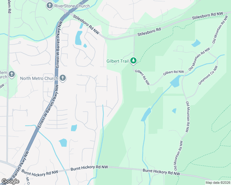 map of restaurants, bars, coffee shops, grocery stores, and more near 790 Parkside Trail Northwest in Marietta