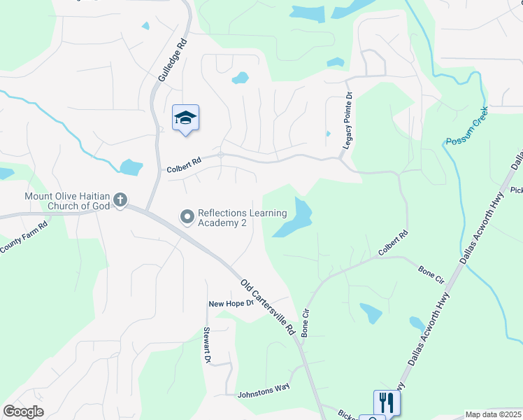 map of restaurants, bars, coffee shops, grocery stores, and more near 238 Brentwood Drive in Dallas