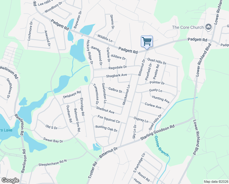 map of restaurants, bars, coffee shops, grocery stores, and more near 329 Galbra Street in Columbia