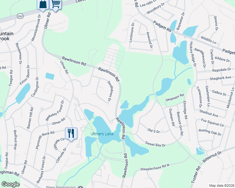map of restaurants, bars, coffee shops, grocery stores, and more near 3328 Rawlinson Road in Columbia