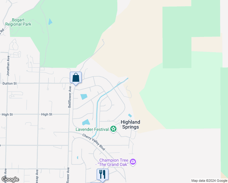 map of restaurants, bars, coffee shops, grocery stores, and more near 10321 Chisholm Trail in Cherry Valley