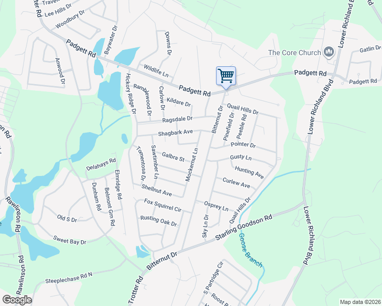 map of restaurants, bars, coffee shops, grocery stores, and more near 434 Mockernut Lane in Columbia