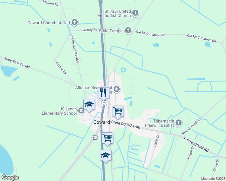 3821 State Road S21409, Coward SC Walk Score