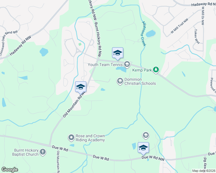 map of restaurants, bars, coffee shops, grocery stores, and more near 826 Old Mountain Road Northwest in Kennesaw