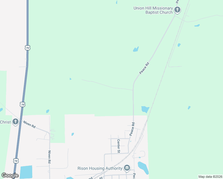 map of restaurants, bars, coffee shops, grocery stores, and more near 4560 Peace Road in Rison