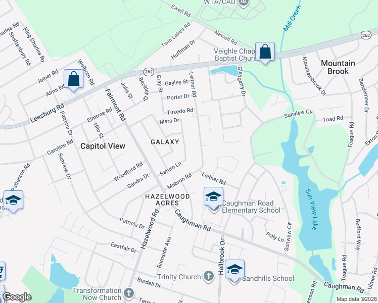 map of restaurants, bars, coffee shops, grocery stores, and more near 1908 Saturn Lane in Columbia