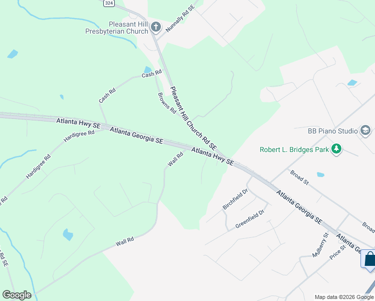 map of restaurants, bars, coffee shops, grocery stores, and more near 1667-1683 Atlanta Highway Southeast in Statham