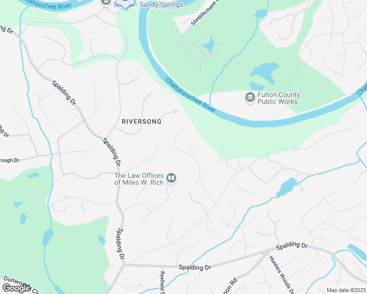 map of restaurants, bars, coffee shops, grocery stores, and more near 200 River Pass Trail in Atlanta
