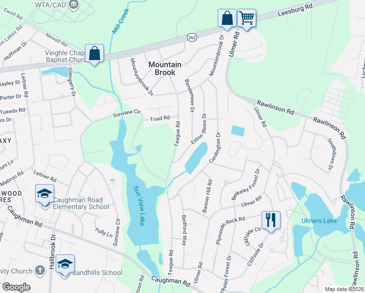map of restaurants, bars, coffee shops, grocery stores, and more near 2309 Exton Shore Drive in Columbia
