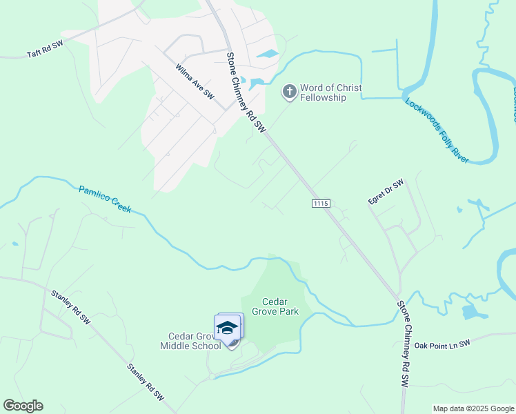 map of restaurants, bars, coffee shops, grocery stores, and more near 493 Lancaster Woods Drive in Brunswick County