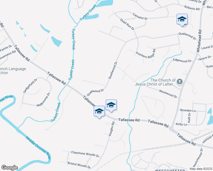 map of restaurants, bars, coffee shops, grocery stores, and more near 211 Quailwood Drive in Athens