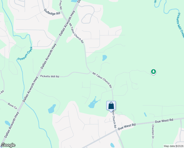 map of restaurants, bars, coffee shops, grocery stores, and more near 270 Sentry Ridge in Dallas