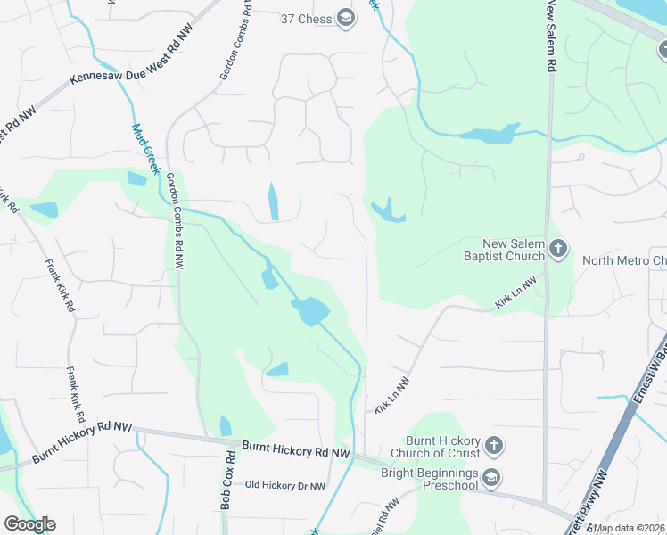 map of restaurants, bars, coffee shops, grocery stores, and more near 2741 Tarpley Place Northwest in Kennesaw