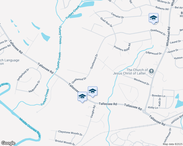map of restaurants, bars, coffee shops, grocery stores, and more near 211-275 Quailwood Drive in Athens