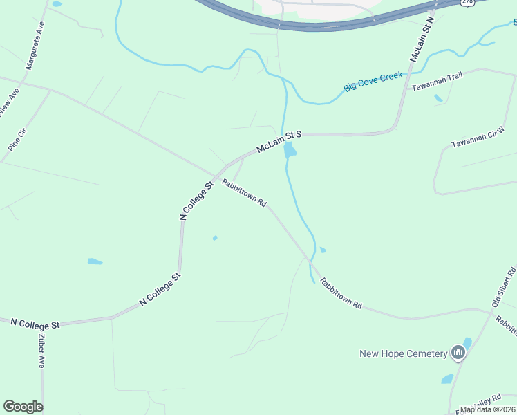 map of restaurants, bars, coffee shops, grocery stores, and more near 1115 Rabbittown Road in Gadsden