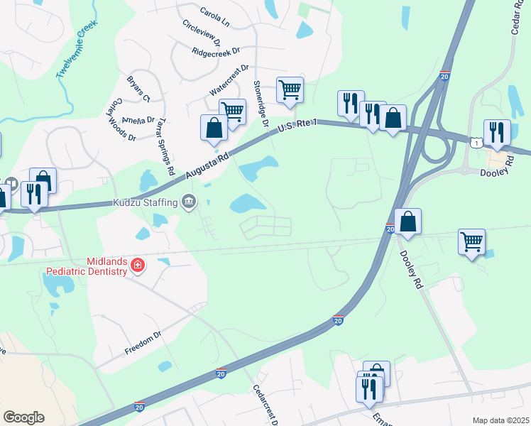 map of restaurants, bars, coffee shops, grocery stores, and more near 500 Carlen Avenue in Lexington