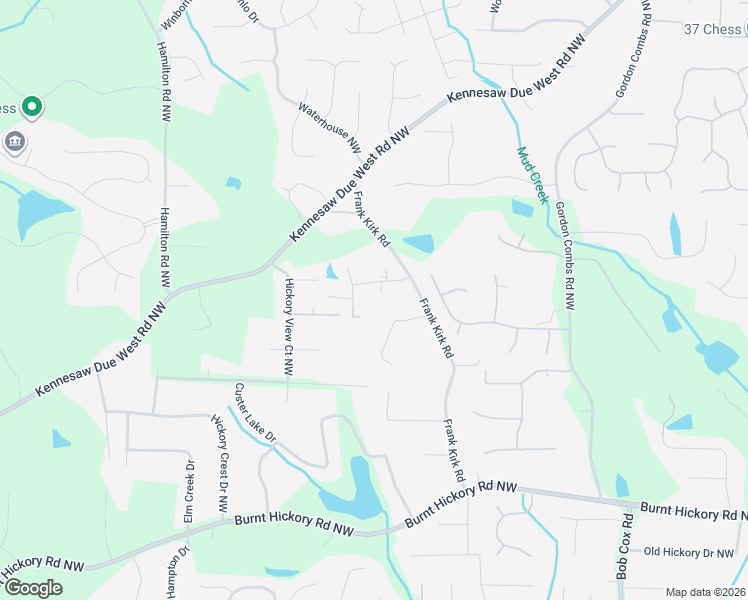 map of restaurants, bars, coffee shops, grocery stores, and more near 889 Frank Kirk Road in Kennesaw