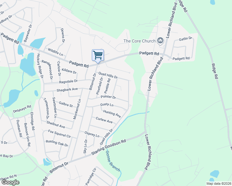 map of restaurants, bars, coffee shops, grocery stores, and more near 6 Covey Court in Hopkins