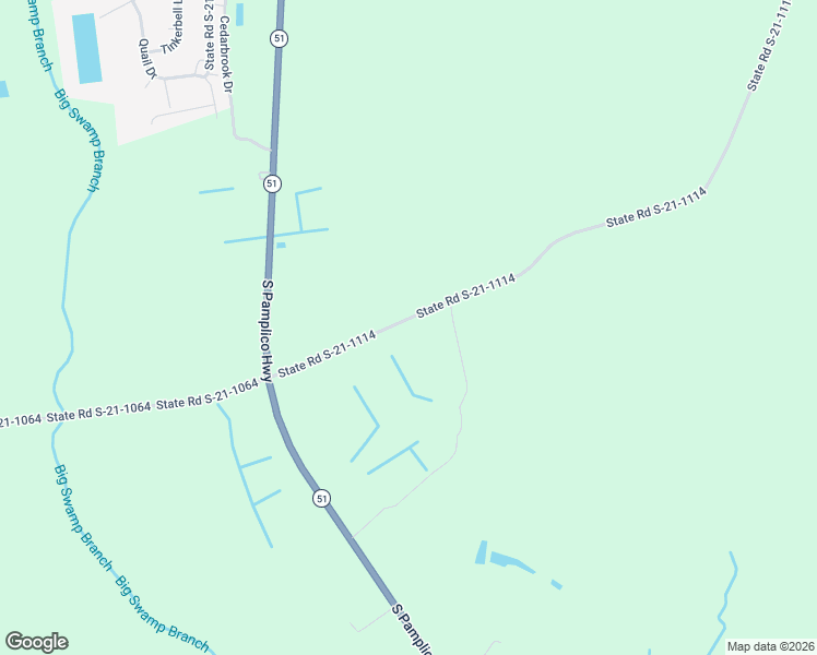 map of restaurants, bars, coffee shops, grocery stores, and more near 246 State Road S-21-1114 in Pamplico