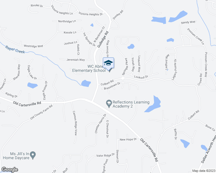 map of restaurants, bars, coffee shops, grocery stores, and more near 130 Brasstown Drive in Dallas