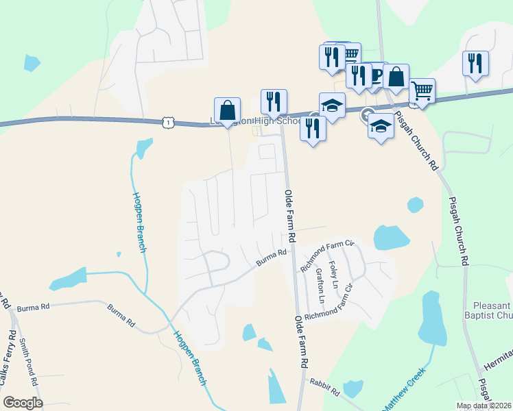 map of restaurants, bars, coffee shops, grocery stores, and more near 237 Rosecrest Road in Lexington