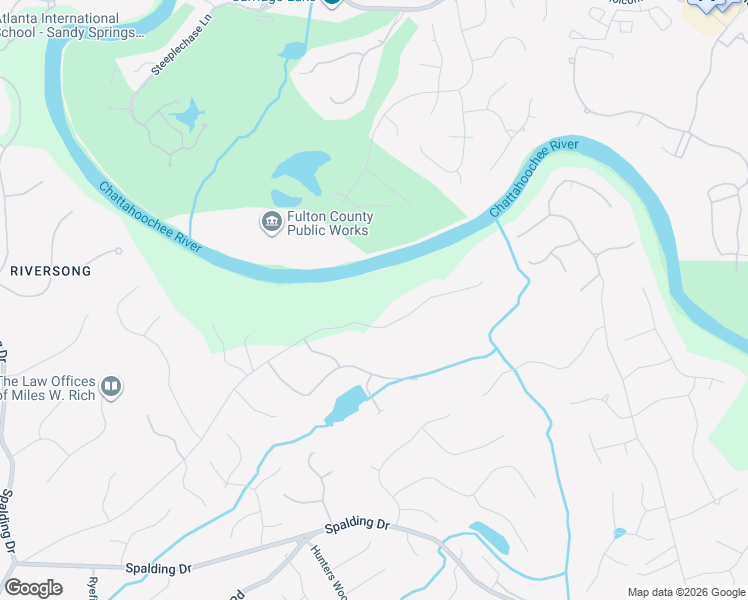 map of restaurants, bars, coffee shops, grocery stores, and more near 8300 Jett Ferry Road in Sandy Springs