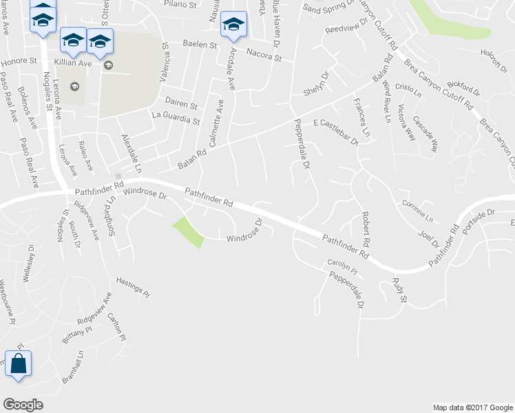 map of restaurants, bars, coffee shops, grocery stores, and more near 19610 Vega Way in Rowland Heights