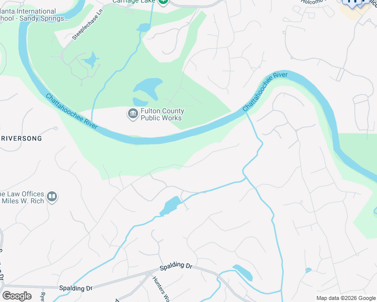 map of restaurants, bars, coffee shops, grocery stores, and more near 8300 Jett Ferry Road in Sandy Springs
