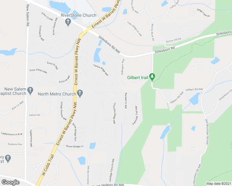 map of restaurants, bars, coffee shops, grocery stores, and more near 815 Crossfire Court Northwest in Marietta