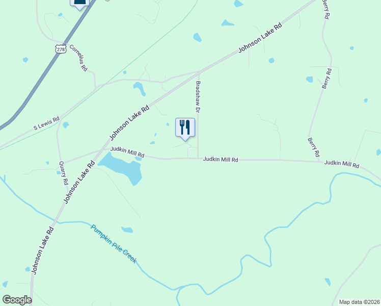 map of restaurants, bars, coffee shops, grocery stores, and more near 188 Bradshaw Drive in Cedartown