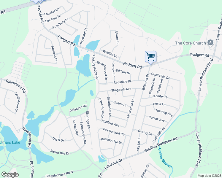 map of restaurants, bars, coffee shops, grocery stores, and more near 325 Shagbark Avenue in Columbia