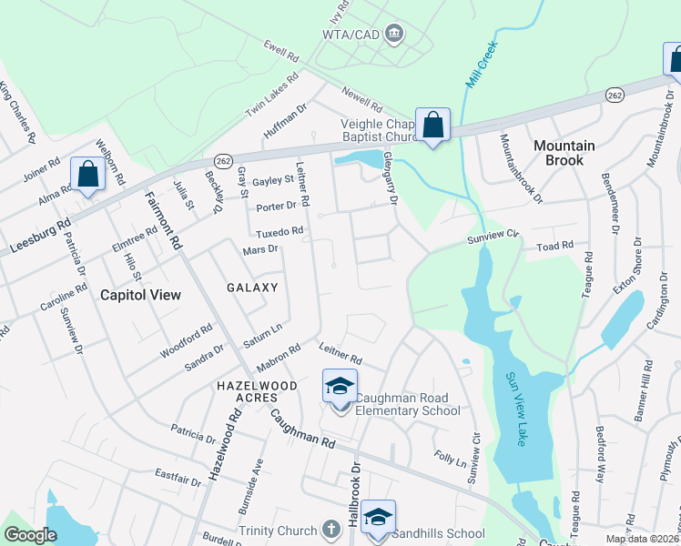 map of restaurants, bars, coffee shops, grocery stores, and more near 2220 Tuxedo Road in Columbia
