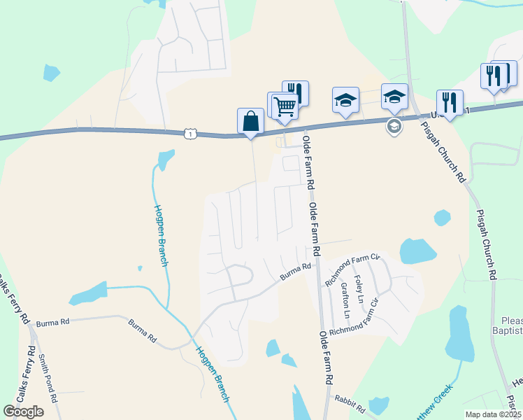 map of restaurants, bars, coffee shops, grocery stores, and more near 155 Jamestowne Court in Lexington