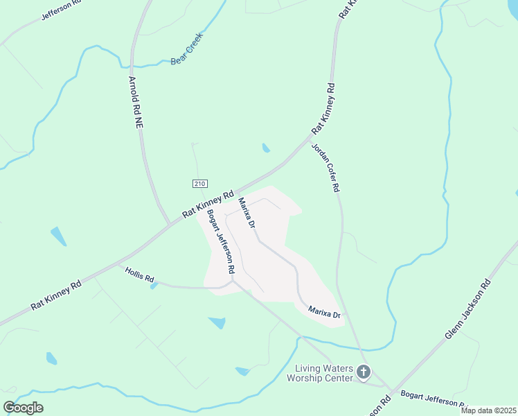 map of restaurants, bars, coffee shops, grocery stores, and more near 103 Logan Court in Statham