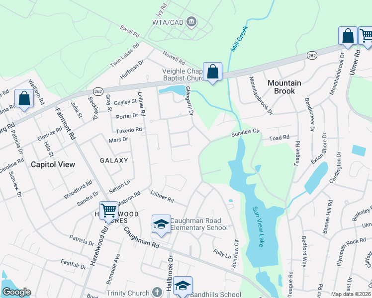 map of restaurants, bars, coffee shops, grocery stores, and more near 7131 Lochleven Road in Columbia