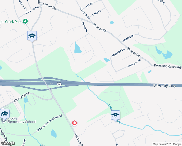 map of restaurants, bars, coffee shops, grocery stores, and more near 3248 Shirecrest Lane in Auburn
