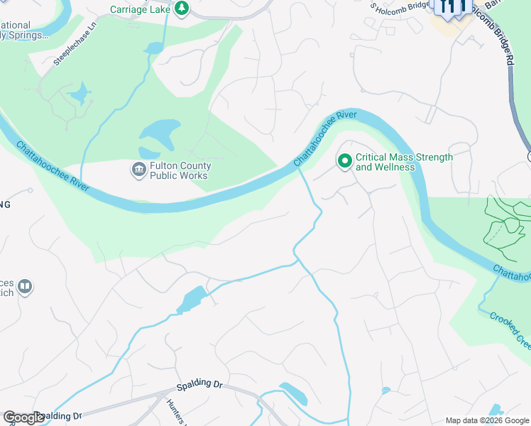 map of restaurants, bars, coffee shops, grocery stores, and more near 8360 Jett Ferry Road in Atlanta
