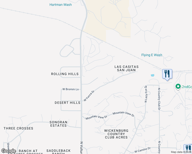 map of restaurants, bars, coffee shops, grocery stores, and more near 1930 West Ringo Road in Wickenburg